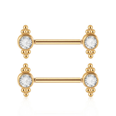 PERECHE Piercing pentru mamelon din oțel chirurgical, floare, fluture, inele cu mreană, grupa de zircon, scut pentru mamelon, bijuterii pentru corp 14gX14mm