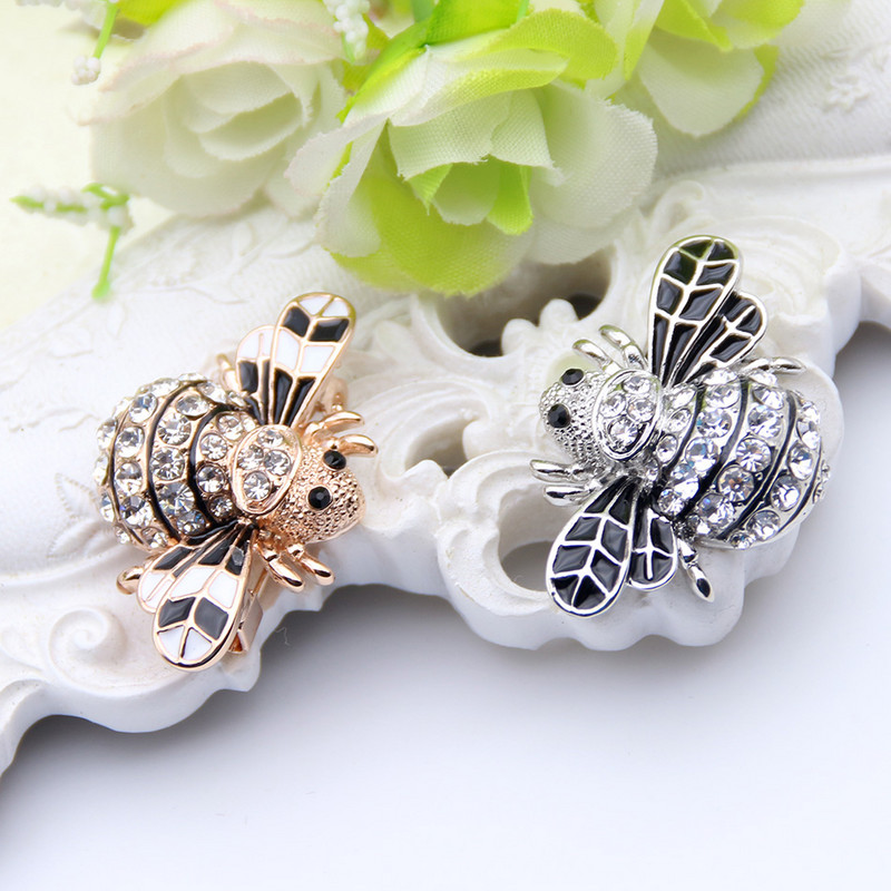 Kiváló minőségű méh brossok zománcozott esmalte brossok Pin arany színű pezsgő strasszos hidzsáb pinek juego de tronos Halloween joyas