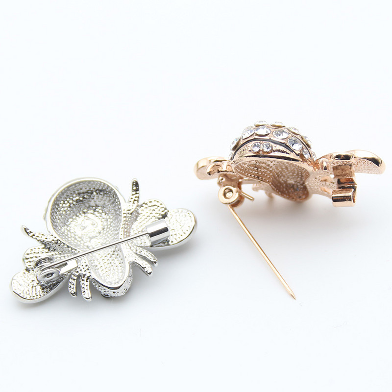 Kiváló minőségű méh brossok zománcozott esmalte brossok Pin arany színű pezsgő strasszos hidzsáb pinek juego de tronos Halloween joyas
