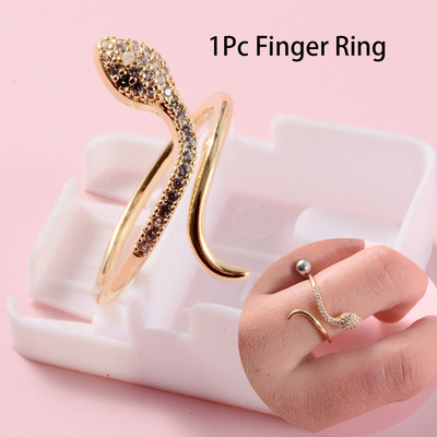 Cercei cu șarpe de modă pentru urechi, cercei din cupru, cu zirconiu cubic de lux, pentru femei, inele pentru petrecerea de nuntă