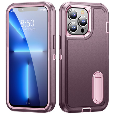 Heavy Armor Shockproof Defend Case for iPhone 13 14 Pro Max 11 12 Pro Max 6 6s 7 8 Plus SE 2022 X Xs XR Metal Bracket Back cover