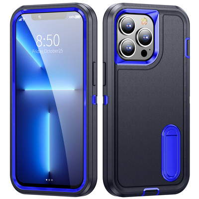 Heavy Armor Shockproof Defend Case for iPhone 13 14 Pro Max 11 12 Pro Max 6 6s 7 8 Plus SE 2022 X Xs XR Metal Bracket Back cover