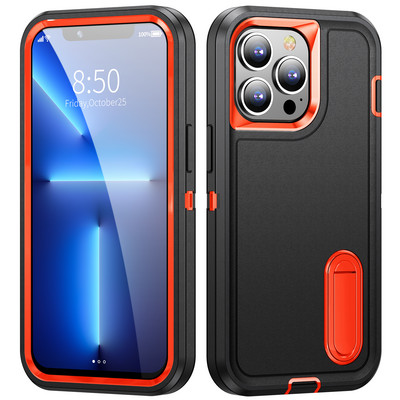 Heavy Armor Shockproof Defend Case for iPhone 13 14 Pro Max 11 12 Pro Max 6 6s 7 8 Plus SE 2022 X Xs XR Metal Bracket Back cover
