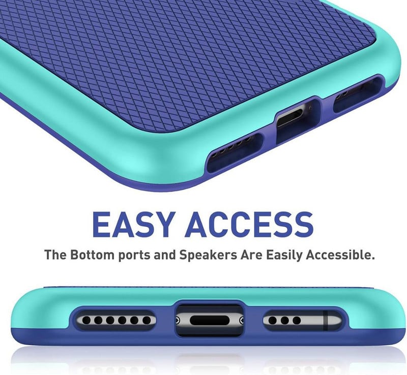 Υβριδική αντιολισθητική θήκη από καουτσούκ gel για iPhone 11 12 13 Pro XS Max Mini X XR 7 8 6 6S Plus SE20 Silicon Shockproof κάλυμμα