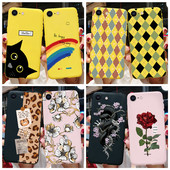 Για iPhone 7 8 SE 2020 Flower Cartoon Cute Case For iPhone7 8 Plus se 2020 2022 se2020 A1778 A1660 A1779 Silicon Matte TPU κάλυμμα