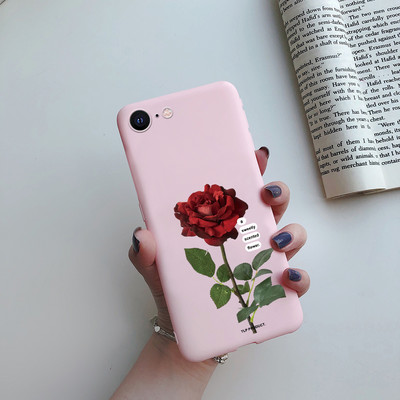 Για iPhone 7 8 SE 2020 Flower Cartoon Cute Case For iPhone7 8 Plus se 2020 2022 se2020 A1778 A1660 A1779 Silicon Matte TPU κάλυμμα