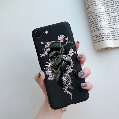 Για iPhone 7 8 SE 2020 Flower Cartoon Cute Case For iPhone7 8 Plus se 2020 2022 se2020 A1778 A1660 A1779 Silicon Matte TPU κάλυμμα