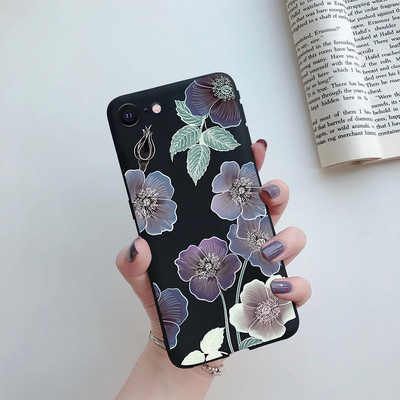Για iPhone 7 8 SE 2020 Flower Cartoon Cute Case For iPhone7 8 Plus se 2020 2022 se2020 A1778 A1660 A1779 Silicon Matte TPU κάλυμμα
