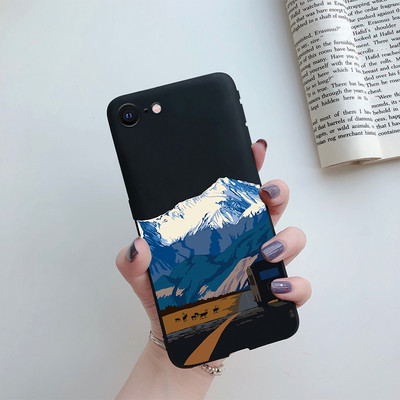 Για iPhone 7 8 SE 2020 Flower Cartoon Cute Case For iPhone7 8 Plus se 2020 2022 se2020 A1778 A1660 A1779 Silicon Matte TPU κάλυμμα