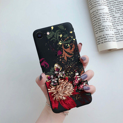 Για iPhone 7 8 SE 2020 Flower Cartoon Cute Case For iPhone7 8 Plus se 2020 2022 se2020 A1778 A1660 A1779 Silicon Matte TPU κάλυμμα