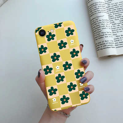 Για iPhone 7 8 SE 2020 Flower Cartoon Cute Case For iPhone7 8 Plus se 2020 2022 se2020 A1778 A1660 A1779 Silicon Matte TPU κάλυμμα