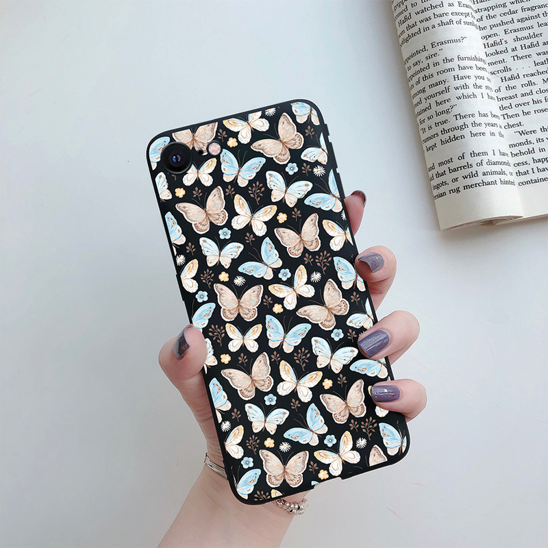 Για iPhone 7 8 SE 2020 Flower Cartoon Cute Case For iPhone7 8 Plus se 2020 2022 se2020 A1778 A1660 A1779 Silicon Matte TPU κάλυμμα