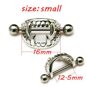 PERECHE Inele din oțel chirurgical pentru mamelon cu mreană Sheild CZ Gem Sexy Piercing pentru mamelon Bijuterii pentru corp pentru femei 14G