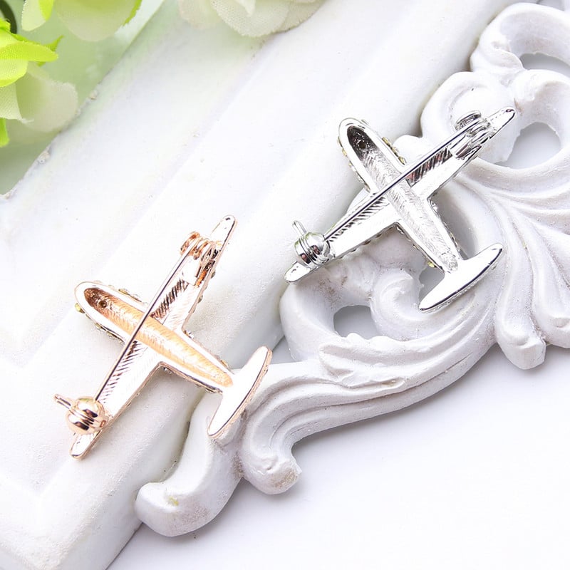 Nouă moda femeie broșă avion pin stewardesă logo insignă pilot Austria broșe cu stras broșe semne bijuterii cerului zburător