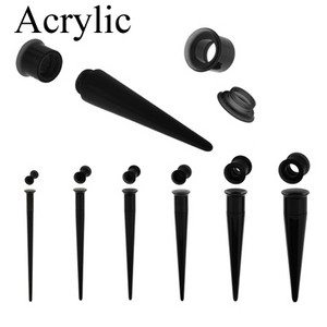 PERECHE 3-10 mm din oțel inoxidabil 2 în 1 filet intern dublu evazat ureche carne tunel expansor dopuri calibre Piercing Stretchers