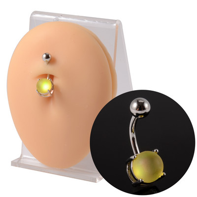 1db Candy Színes Köldök Piercing Rúd szett Köldök Gyűrűk Íves súlyzó Lebeny Fülbevaló Piercing Strandékszerek Női