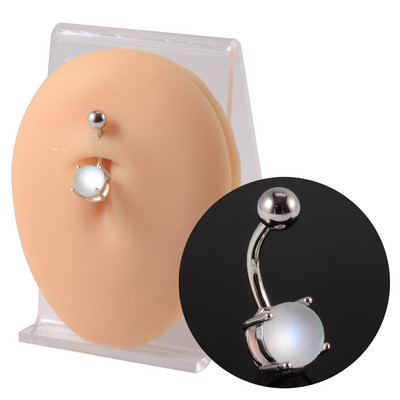 1db Candy Színes Köldök Piercing Rúd szett Köldök Gyűrűk Íves súlyzó Lebeny Fülbevaló Piercing Strandékszerek Női