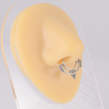 Dreamlee 16g Ear Daith Snug Helix Cartilage Pregrada Hoop Ring Ear Clicker Nose Lip Segment Hinged Rings Piecing Body Jewelry