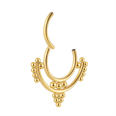 Dreamlee 16g Ear Daith Snug Helix Cartilage Septum Hoop Inel Ureche Clicker Nas Buze Segment Inele cu balamale Piecing Bijuterii pentru corp