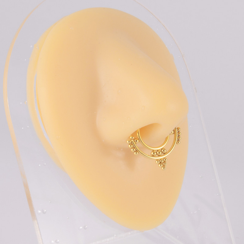 Dreamlee 16g Ear Daith Snug Helix Cartilage Septum Hoop Inel Ureche Clicker Nas Buze Segment Inele cu balamale Piecing Bijuterii pentru corp