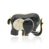 Ocazional femei elefant broșe broșă clip pentru eșarfă emailat animale hijab ace bijuterii personalitate parure bijoux corsaj norocos