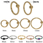 5 buc. Piercing pentru buze Labret Inel pentru mamelon Captive Bead Inel Nas Stud Piercing ureche Oțel chirurgical Helix ureche Tragus Cartilage Bijuterii