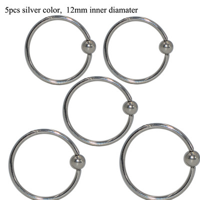 5 buc. Piercing pentru buze Labret Inel pentru mamelon Captive Bead Inel Nas Stud Piercing ureche Oțel chirurgical Helix ureche Tragus Cartilage Bijuterii