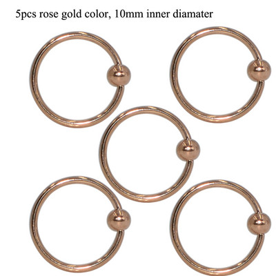 5 buc. Piercing pentru buze Labret Inel pentru mamelon Captive Bead Inel Nas Stud Piercing ureche Oțel chirurgical Helix ureche Tragus Cartilage Bijuterii