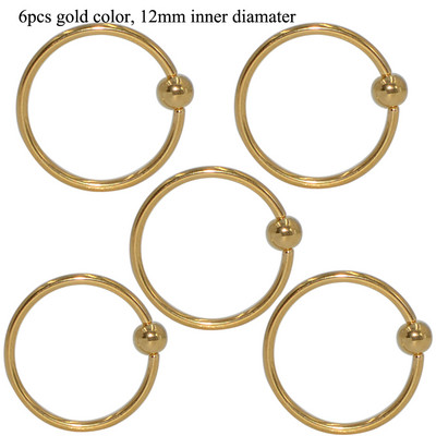 5 buc. Piercing pentru buze Labret Inel pentru mamelon Captive Bead Inel Nas Stud Piercing ureche Oțel chirurgical Helix ureche Tragus Cartilage Bijuterii