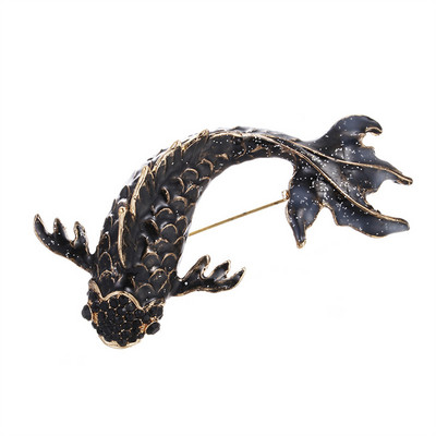 Kreativni novi riblji kamenčići, broš igla, nakit, vintage banketni veliki broševi za žene, kristalne igle i broševi, dodaci