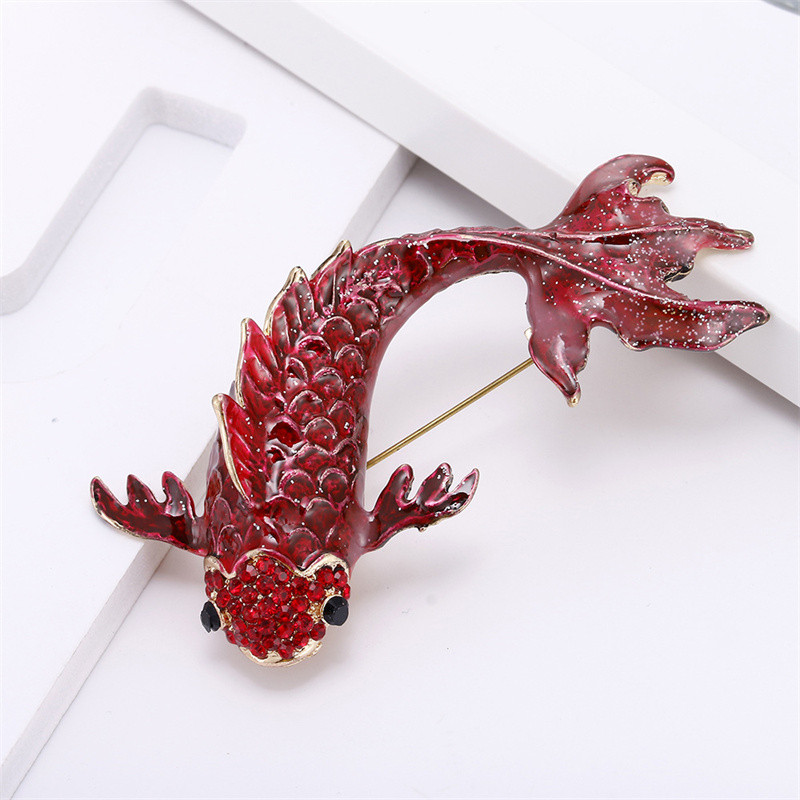 Kreativni novi riblji kamenčići, broš igla, nakit, vintage banketni veliki broševi za žene, kristalne igle i broševi, dodaci