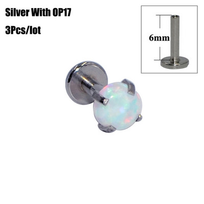 3db Vegyes 1,5-4mm-es fül Tragus porc fülbevaló ajakgyűrű ajak Labret Stud Oreja Labret piercing fülpiercing Tragus fülbevaló