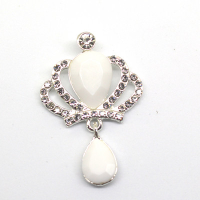 YWXINXI 10 buc. Coroană cu strass, pandantiv cu cristal, buton plat din aliaj, accesorii de decorare pentru sticle de vin pentru nuntă romantică DIY