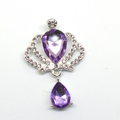 YWXINXI 10 buc. Coroană cu strass, pandantiv cu cristal, buton plat din aliaj, accesorii de decorare pentru sticle de vin pentru nuntă romantică DIY