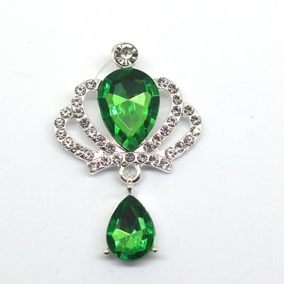 YWXINXI 10 buc. Coroană cu strass, pandantiv cu cristal, buton plat din aliaj, accesorii de decorare pentru sticle de vin pentru nuntă romantică DIY