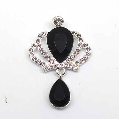 YWXINXI 10 buc. Coroană cu strass, pandantiv cu cristal, buton plat din aliaj, accesorii de decorare pentru sticle de vin pentru nuntă romantică DIY