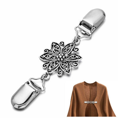 Agrafe de rață Pulover Cardigan Clip Pin Broșă Flexibil Femei Şal Cămașă Cardigan Guler Catarame pentru eșarfă Închizătoare Îmbrăcăminte Decor