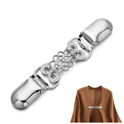 Agrafe de rață Pulover Cardigan Clip Pin Broșă Flexibil Femei Şal Cămașă Cardigan Guler Catarame pentru eșarfă Închizătoare Îmbrăcăminte Decor