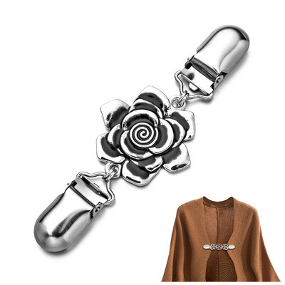 Agrafe de rață Pulover Cardigan Clip Pin Broșă Flexibil Femei Şal Cămașă Cardigan Guler Catarame pentru eșarfă Închizătoare Îmbrăcăminte Decor