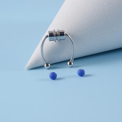 1 db rozsdamentes acél mágneses orrgyűrű patkógyűrű orrcsipesz nem áttört orrkarika mágneses orr köröm piercing nariz piercing