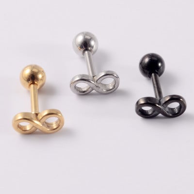 3/6buc mic punk ureche tragus cartilaj Stud șarpe inimă stea moon helix cercei bară piercing anodizat culoare lobi conch studs