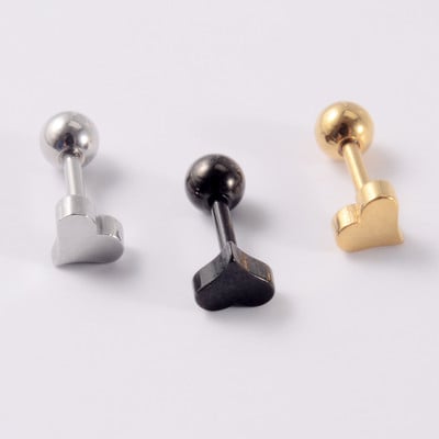 3/6buc mic punk ureche tragus cartilaj Stud șarpe inimă stea moon helix cercei bară piercing anodizat culoare lobi conch studs