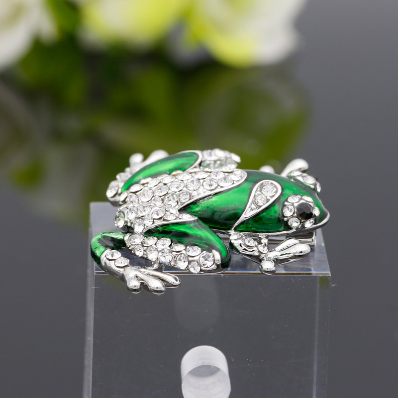 Fashion Frog Animal Bross Zománc Pins Női Party Ékszer Gyerekajándék