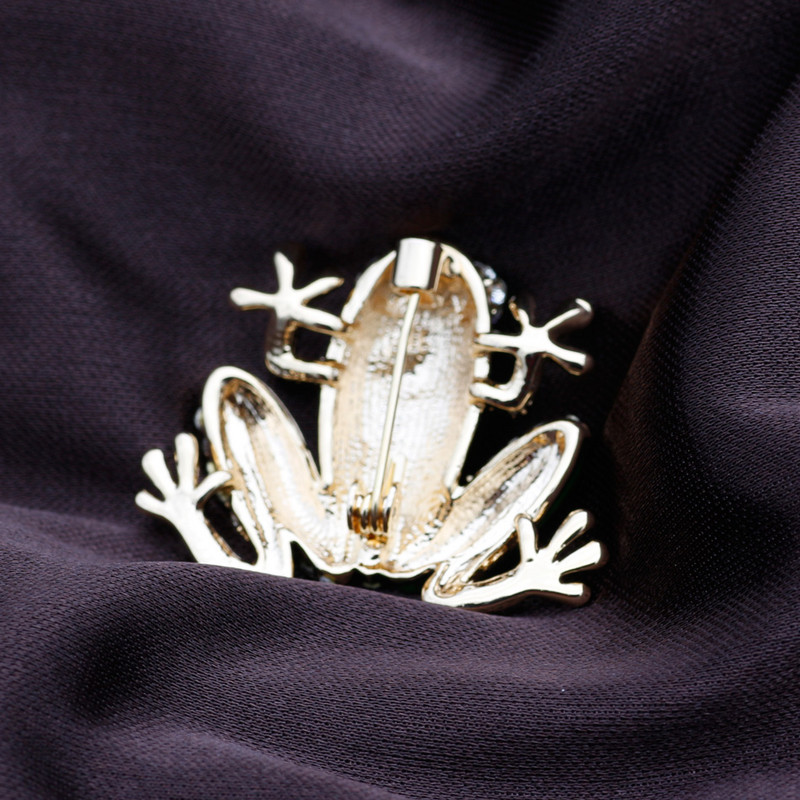 Fashion Frog Animal Bross Zománc Pins Női Party Ékszer Gyerekajándék