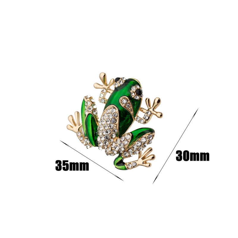 Fashion Frog Animal Bross Zománc Pins Női Party Ékszer Gyerekajándék