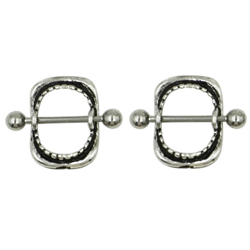 Bijuterii piercing inel pentru mamelon din oțel inoxidabil 14g