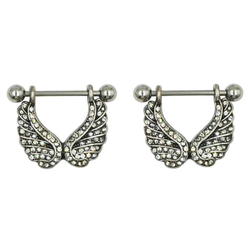 Bijuterii piercing inel pentru mamelon din oțel inoxidabil 14g