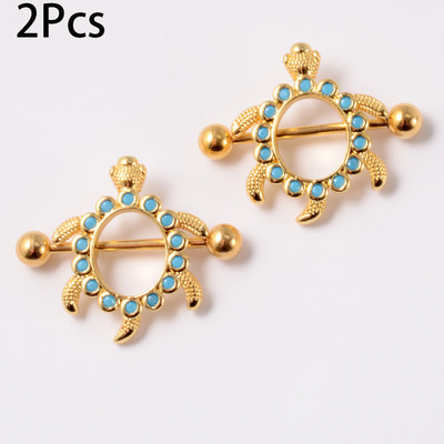 1/2 buc. Scut pentru mamelon de șarpe, 14 g, bară de piercing pentru mamelon de broasca testoasă din oțel inoxidabil, cu bijuterie CZ, bijuterii sexy pentru corp pentru mamelon.