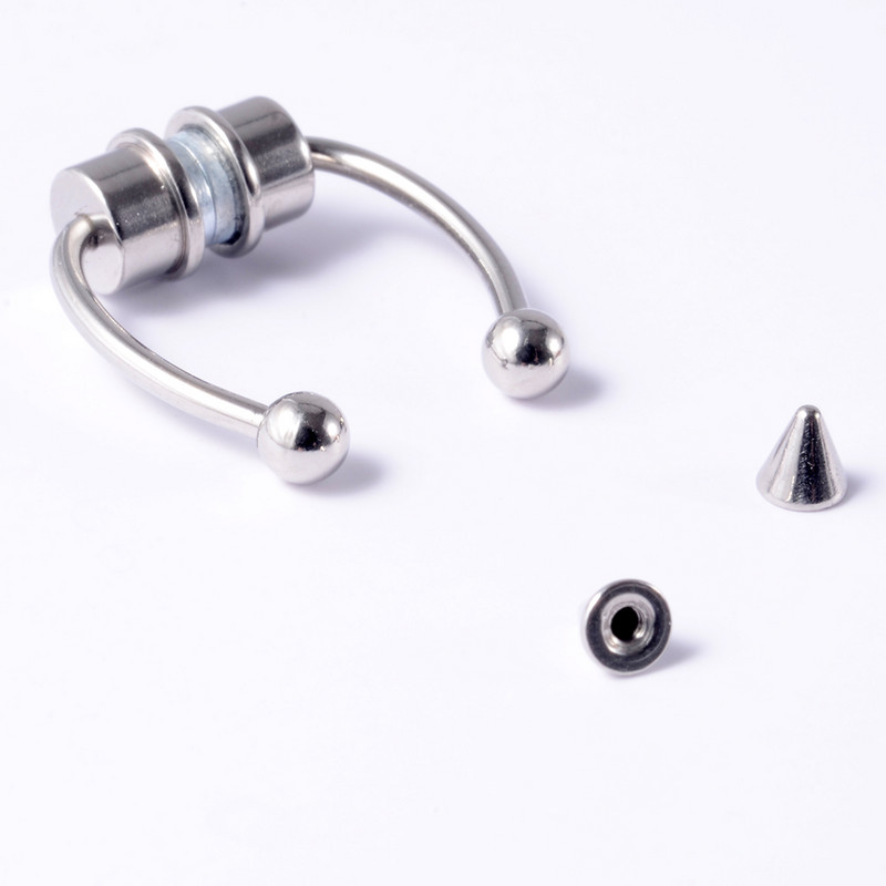 2021 Nou inel pentru nas reutilizabil aliaj magnetic fals inel pentru nas fals potcoave bijuterii cerc fără piercing pentru bar de petrecere