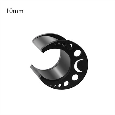 1 buc din oțel inoxidabil Hollow Moon șa rotundă tunel pentru urechi dopuri expansoare pentru targă instrumente pentru cercei piercing bijuterii pentru corp